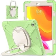 NIKCORP Oklopna zaštitna maska za iPad 10.2" (2019–2021) s rotirajućim postoljem 360°, zelena